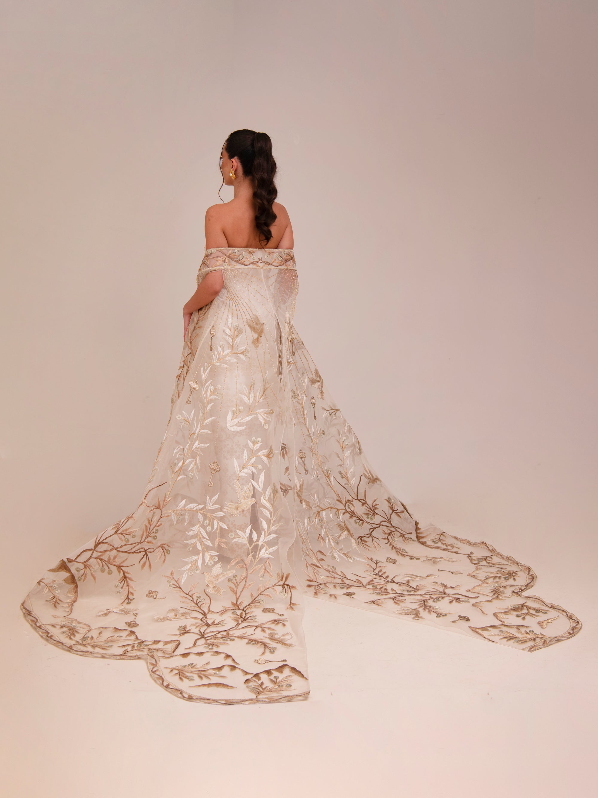 Bella Gown with cape Reema Dahbour Bella Gown with cape Reema Dahbour
